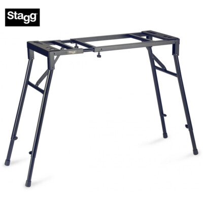 Stagg MXS-A1 Adjustable Foldable Mixer or Keyboard Stand - Black