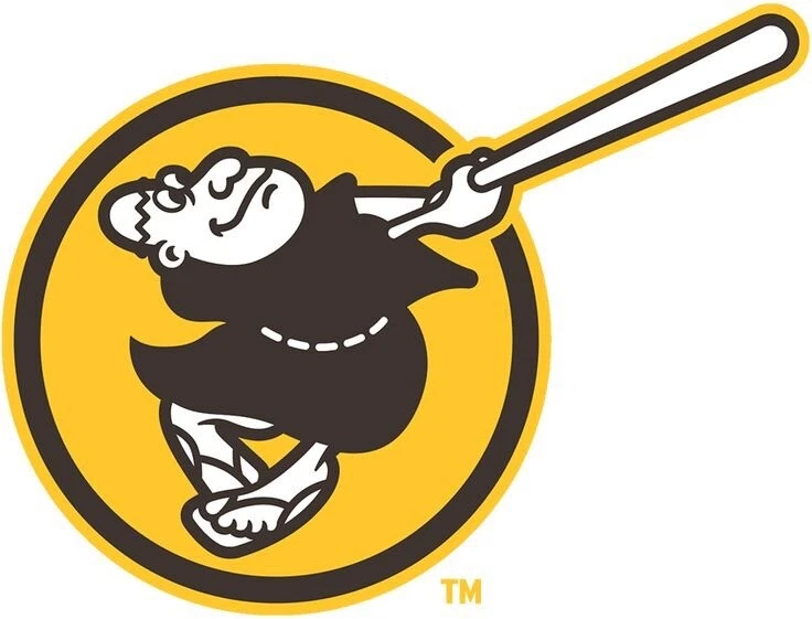 San Diego Padres Friar Logo - Die Cut Laminated Vinyl Sticker/Decal MLB