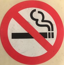 No Smoking Car Office Notice PC Warning Sign Adhesive Sticker