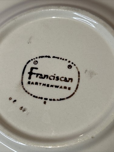 Vintage 1958 (TV Mark) Franciscan Desert Rose 6.5 inch Bread and Butter Plate - Bild 4 von 4