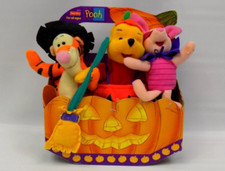 1999 Fisher Price Winnie the Pooh Tigger Piglet HALLOWEEN Plush 3-Pack NEW