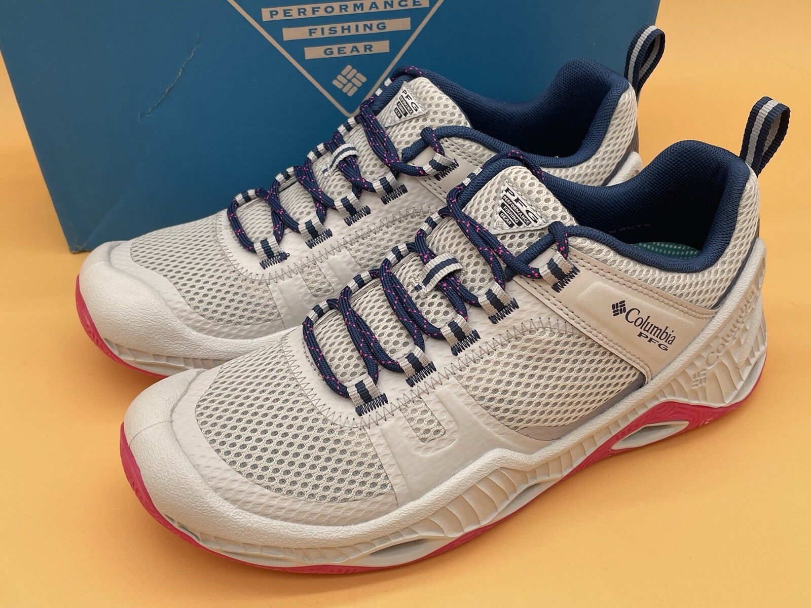 Columbia PFG Pro Sport Women's Size 7.5 Gray/Pink Water Fishing Shoe