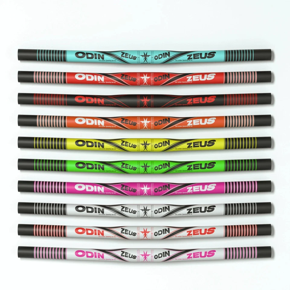 Manillar de bicicleta de montaña de carbono completo 31,8/25,4/35*580-740 mm abrazadera plana/barra de elevación Foto 3 de 4