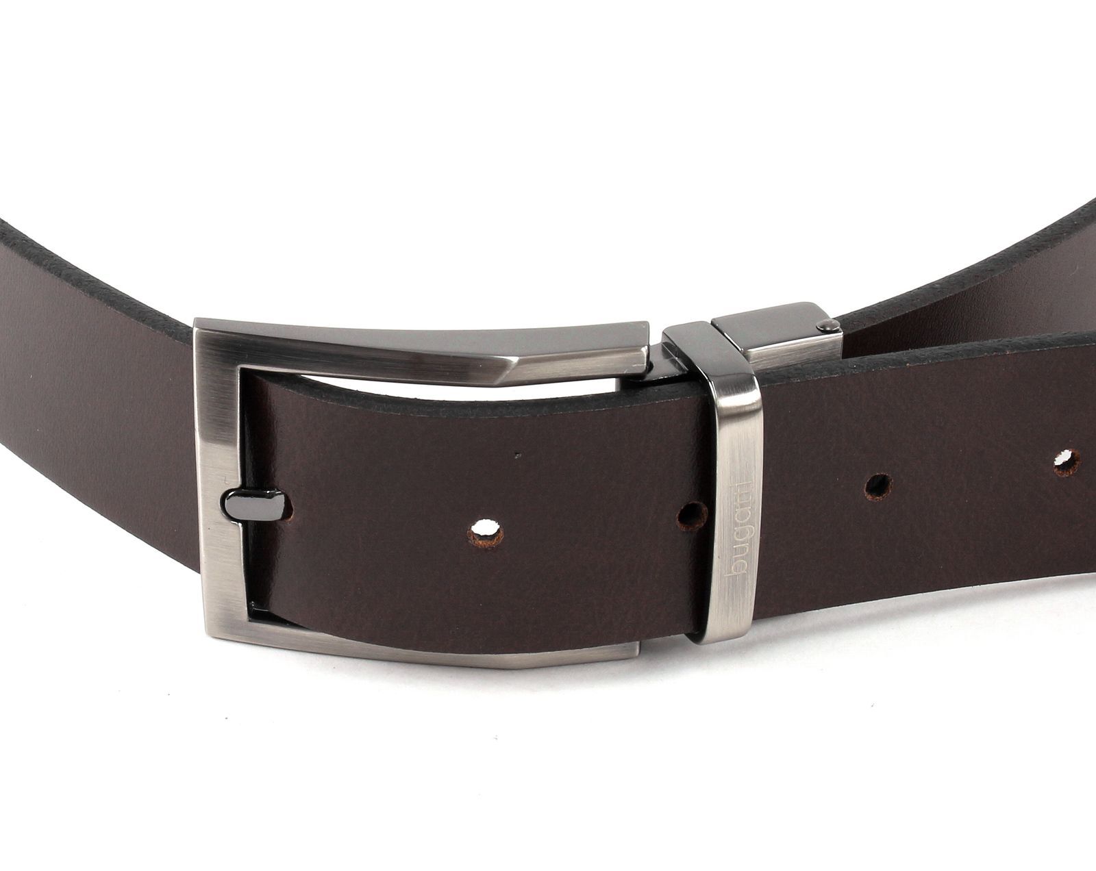 bugatti Men's Reversible Belt 3.5 W110 Black / Dark Brown