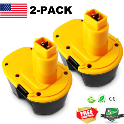 2x 14.4Volt 4.8Ah For Dewalt Ni-Mh Battery DC9091 DW9091 DW9094 DC DW Series