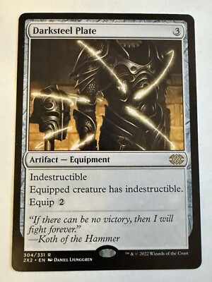 Mtg. Darksteel Plate. Double Masters 2022. Pack Fresh 