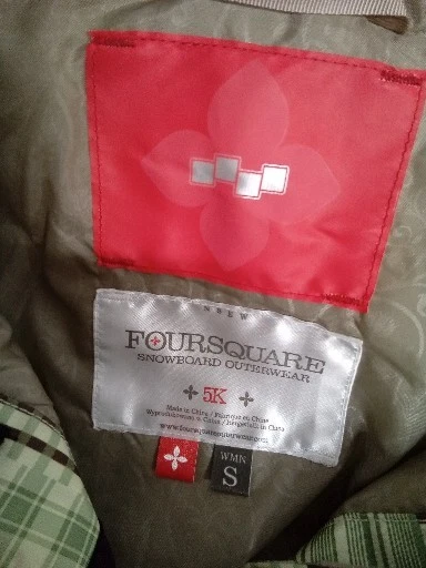 Foursquare Snow Jacket Womens Small Ski Snowboard  5K #K4 - Image 3 of 4