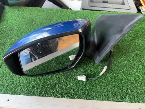 Nissan Sentra Left Driver LH Power Door Mirror 2013 2014 2015 Used OEM Nice Blue