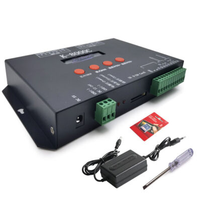 K-8000C programmable DMX/SPI  LED pixel controller For WS2811 WS2812 LED