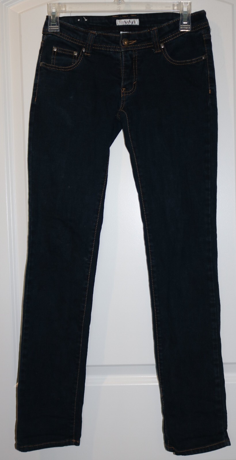 Xhilaration Low Rise Skinny Jeans Size 1 Dark Wash Stretch Soft Comfort-image