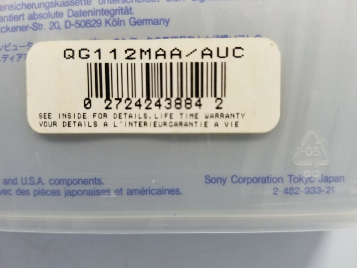 Sony 8mm Data Cartridge - Qg112m for sale online | eBay