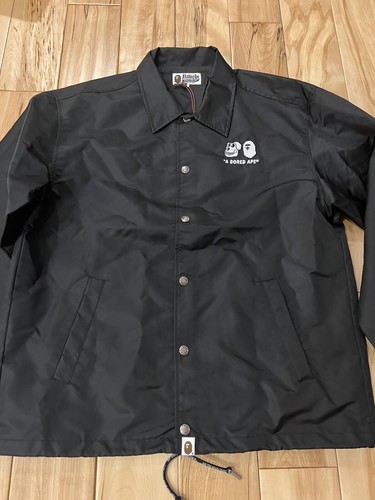 BAYC x BAPE Bored Ape Yacht Club Coach Jacket Black Size Large - Picture 5 of 12