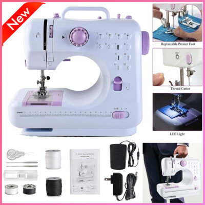 Electric Sewing Machine Portable Crafting Mending Machine 12 Built-In Stitches