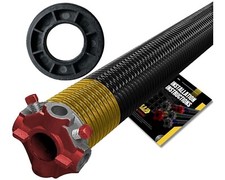 Garage Door Torsion Spring 250x1.75x39- RED for LEFT SIDE with Nylon Bushing