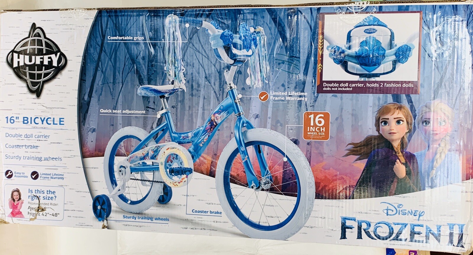 toddler bike with doll carrier