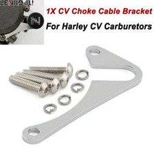For Harley Sportster Dyna CV Carburetors Choke Cable Relocation Bracket Chrome