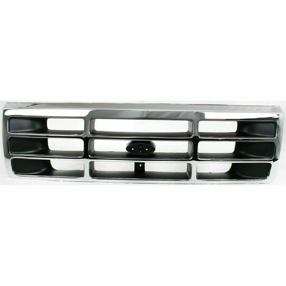 New Front Grille And Headlamp Door Left Right Chrome Fits 1992-1996 Ford Bronco Foto 4 de 4