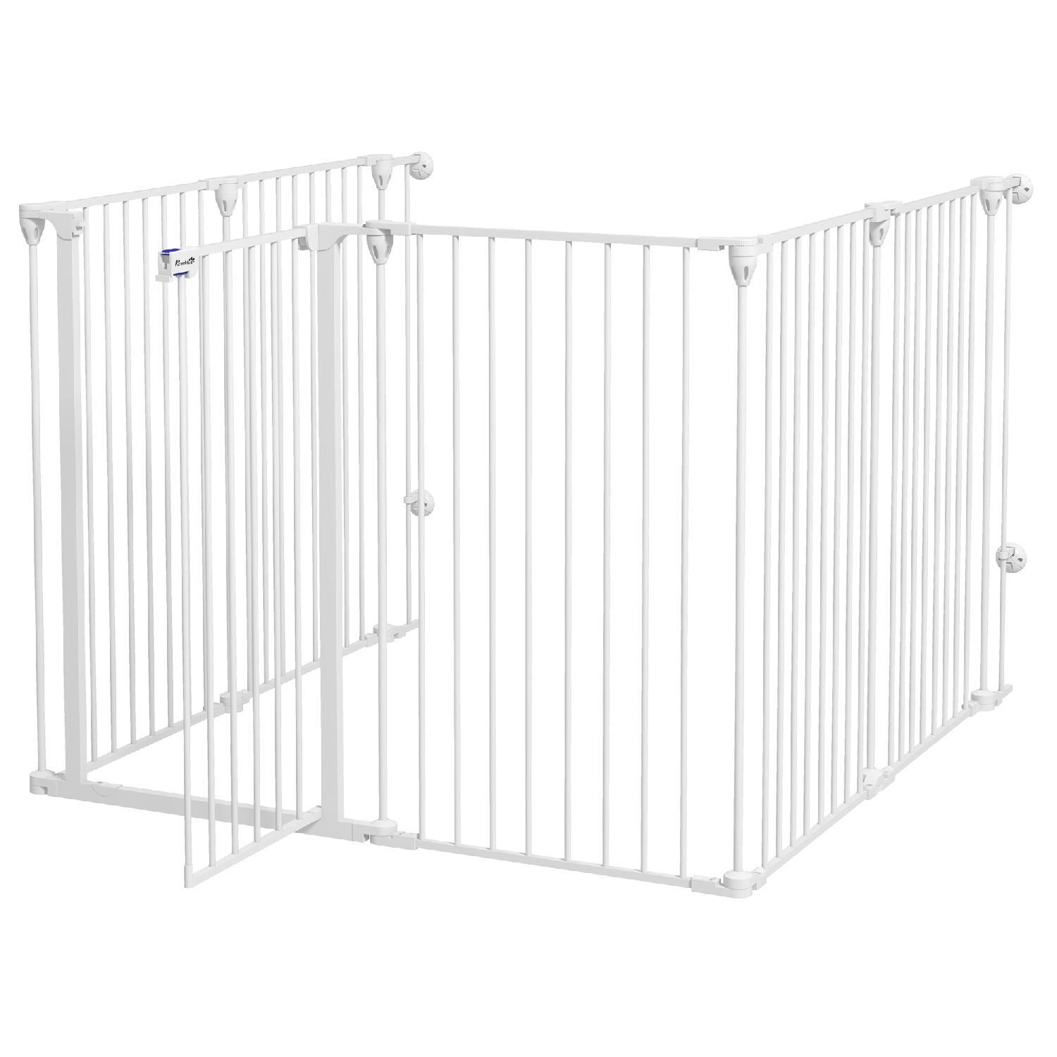 Recinto DecHome D89DHWT per Cani: Barriera Pieghevole 100cm Altezza