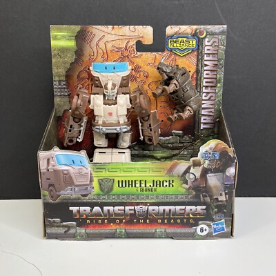 NEW Transformers Rise of The Beasts Movie 2 PK Wheeljack & Rhinox Action Figure