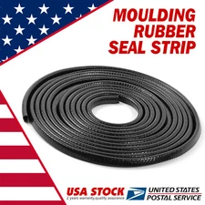 12M U Shape Rubber Seal Car Door Edge Guard Molding Trim Protectors Strip Black