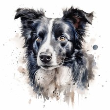 XXL 18X18 cm Autoaufkleber Border Collie Auto Aufkleber Hunde Sticker