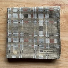 HANDKERCHIEF JAPAN MEN'S VINTAGE PLAIDS PLAIN POCKET SQUARE COTTON 20" A0917