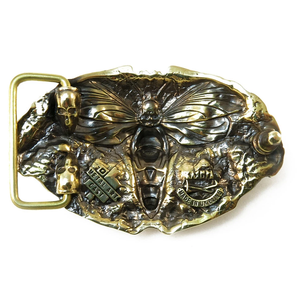 Hebilla de cinturón "Cerbero", hebilla de animal, perro de tres cabezas, perro infernal, perro monstruo  Foto 4 de 4