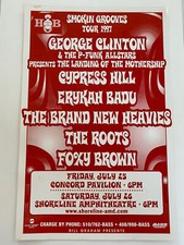 George Clinton Cypress Hill Erykah Badu Roots Original Vintage Concert Poster