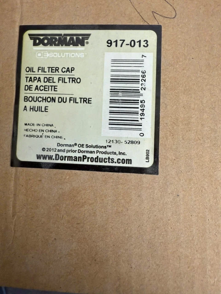 Cubierta de filtro de aceite de motor Dorman 917-013 para BMW Serie 3 Z3 Serie 5 Foto 2 de 2