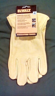 DEWALT DPG32XL PREMIUM LEATHER DRIVER GLOVES SIZE XL BRAND NEW