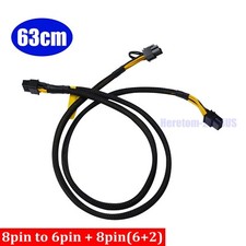 8pin to 6pin 8pin GPU PCIE Power Cable for Dell PowerEdge XR12 Video Card 63cm