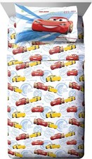 Disney Pixar Cars "High Tech" Kids Microfiber Sheet Set-W7856712173