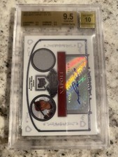 GEM MINT BGS 9.5 2006 MIKE NAPOLI BOWMAN STERLING JERSEY AUTO 2013 RED SOX WS