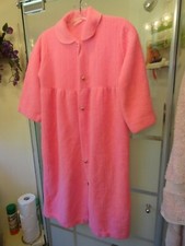 Vintage 70's-80's Girls Pink Bathrobe - SZ 8-10 