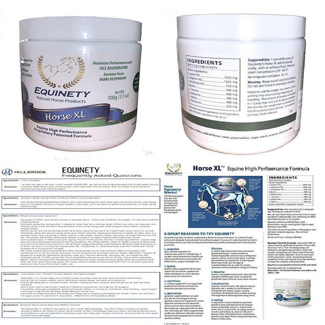 Horse XL Equine Supplement 3.5 oz eBay
