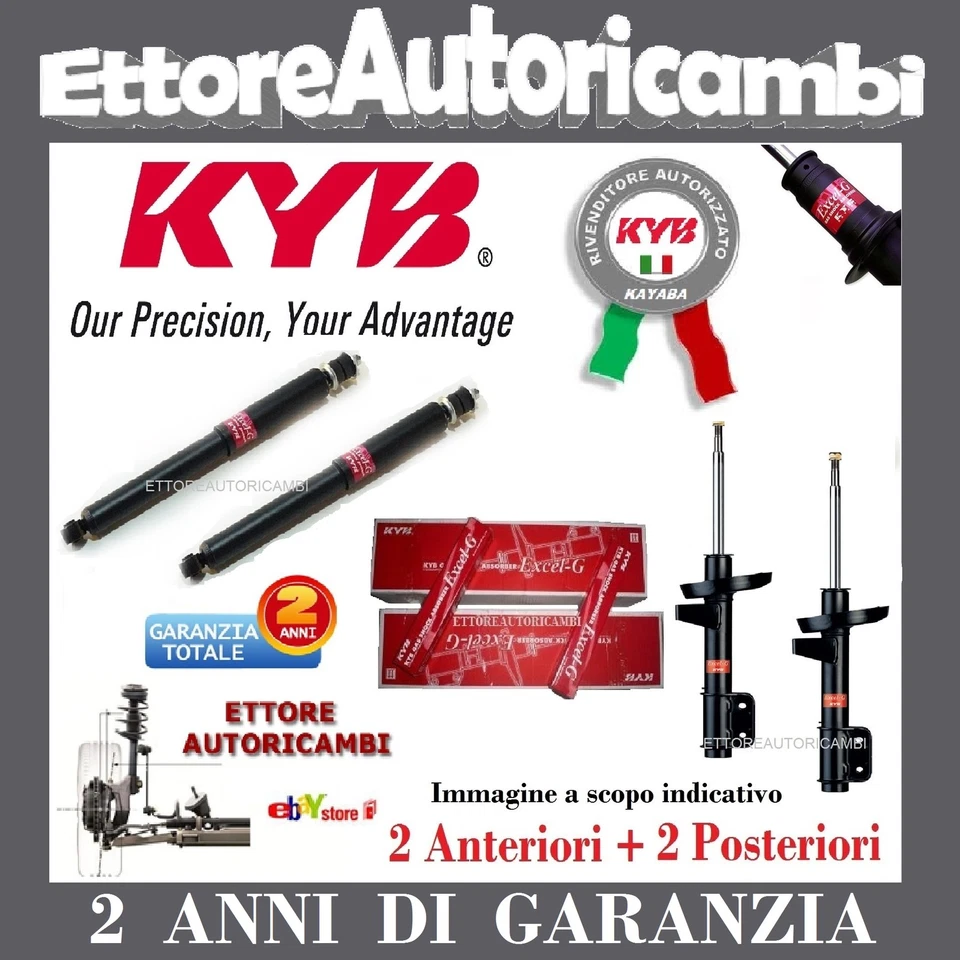 KIT 4 AMMORTIZZATORI KAYABA LANCIA MUSA (350) NUOVI 2 ANNI DI GARANZIA - KYB-