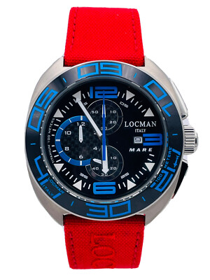 Reloj Locman Mare Titanio 47mm 138AKBLR/690 Crono Wr100m Gran Descuento  Nuevo