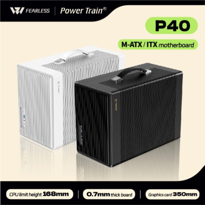 Power Train P40 Mini ITX M-ATX PC Case USB 3.0 Compact Desktop Chassis