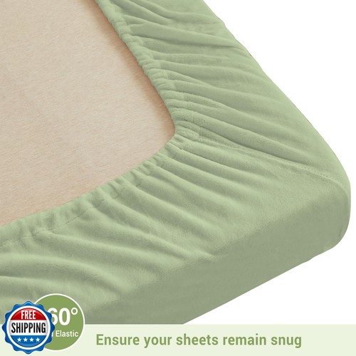 Viviland Plush Micro Fleece Queen Bed Sheet Set - Soft Fuzzy Polar Fleece Vel - Picture 4 of 5