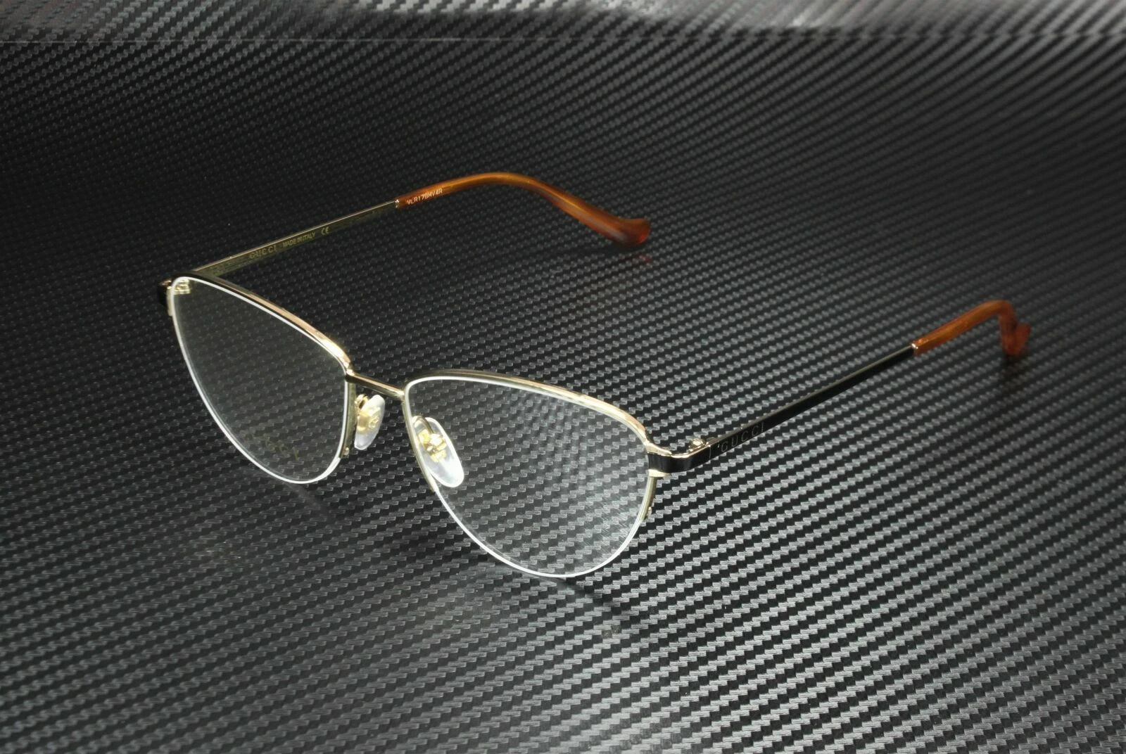 GUCCI GG0580O 001 Cat Eye G Black Women's Eyeglasses Frame 55 mm