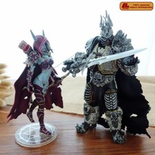 Hot Game WOW Wrath of Lich King Arthas Queen Sylvanas 2Pcs Figure Statue Gift