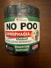 NEW No Poo Chews Coprophagia Stool Eating Deterrent for Dogs 120 count 04/2025