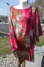 ZARA Poncho CAPE Kleid Tunika 100 % Seide Gr. M (38),  NEU mit Etikett