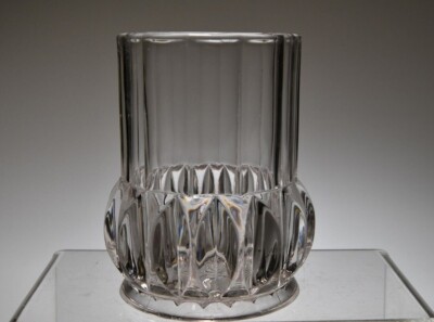EAPG O'Hara Pressed Glass CORDOVA Prism Buttress 5-3/4'' Biscuit Cracker Jar 1891