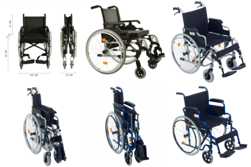 Sedia a rotelle leggera sedia pieghevole comfort sedia a rotelle pieghevole sedia a rotelle attiva - Foto 1 di 21