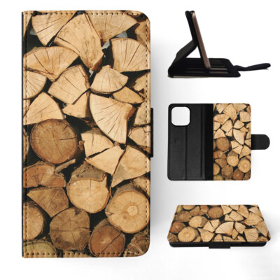 FLIP CASE FOR APPLE IPHONE|WOOD LUMBER LOG WALLPAPER #1