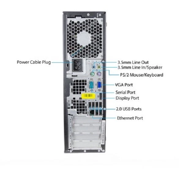 HP Elite Desktop PC Core i5 Windows 7/10 250GB 4GB/8GB 10 USB DVD/RW WiFi Ready - Image 4 of 4