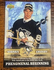 Sidney Crosby 2006 Upper Deck Phenomenal Beginning #1 RC Pittsburgh Penguins