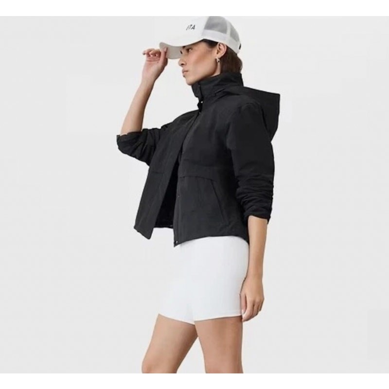 Athleta Everywhere Jacket Windproof Black Medium - image 1