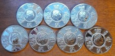 7 x 2020 Celebration of the Reign of George III Elizabeth II £5 Five Pound Coins